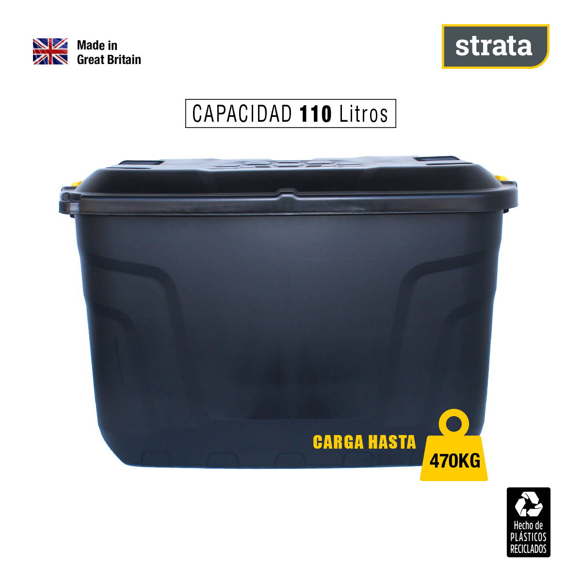 Plastic Container 110 liters and 470 kilograms of cargo STRATA